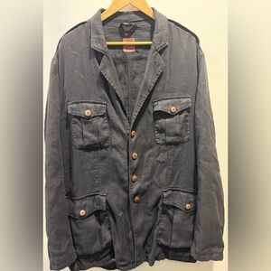 Hugo Boss linen blend field coat